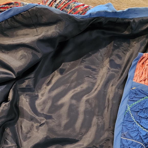 Vintage Handmade Quilted Jacket Womens L Multi color - Picture 9 of 10